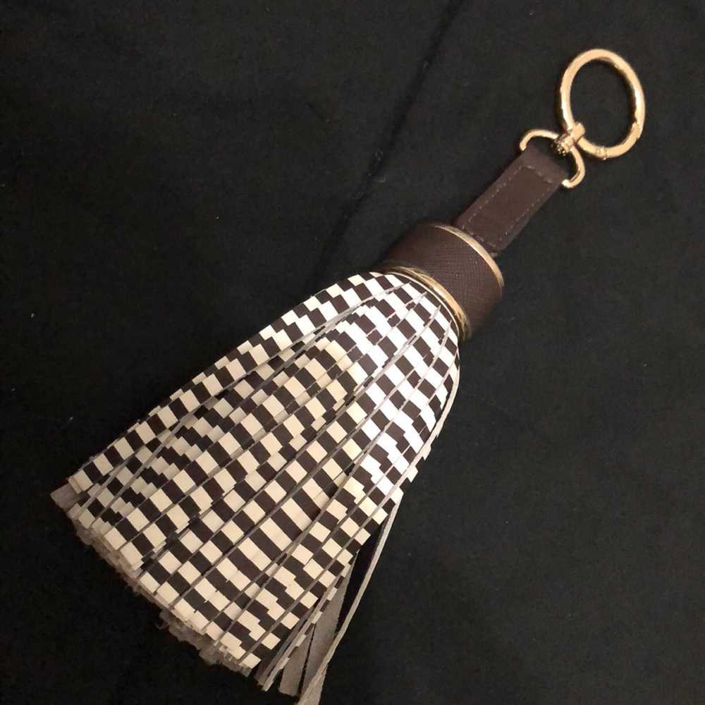 Henri Bendel leather tassel